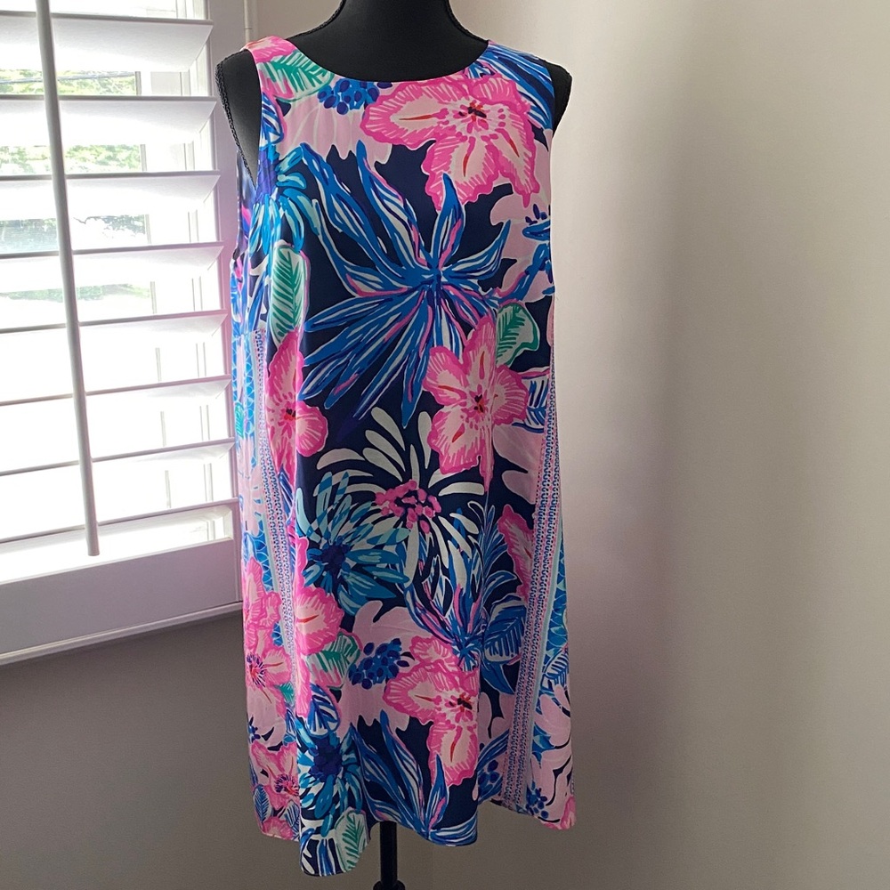 Lilly Pulitzer Pink and Blue Floral Dress
